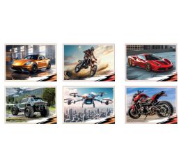 Pohled dětský lux - dopravní prostředky II