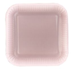 Papírový talíř hranatý Monocolor