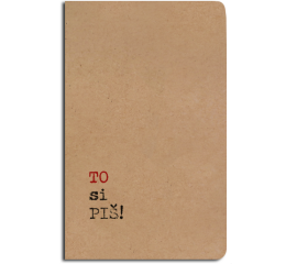 Notes linkovaný A5 - kraft - To si piš!