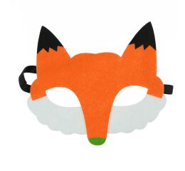Párty maska z filcu - Liška