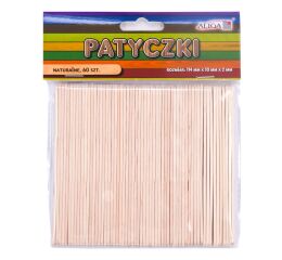 Dřívka natur 60 ks