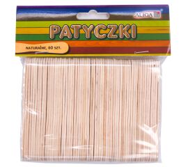 Dřívka dřevěné natur 170 x11 x 2 mm 60 ks