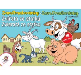 Samomalovánky Zvířata ze statku + 16 samolepek