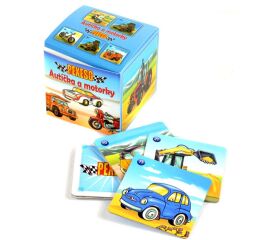 Pexeso v krabičce Autíčka a motorky