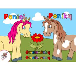 Omalovánky A5 LUX - Poníci