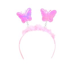 Párty čelenka růžová - Víla