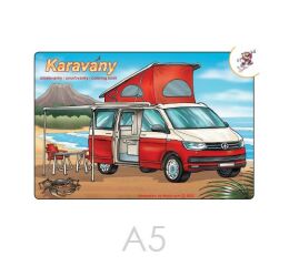 Omalovánky A5 - Karavany