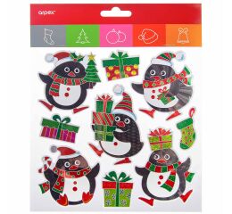 Vánoční samolepky Holografické