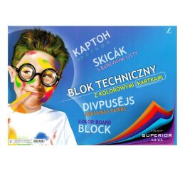 Skicák A3/25l 170g kolor mix Superior Kr