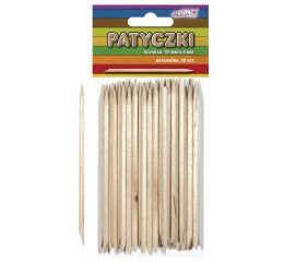 Dřívka natur oboustranně hrocené 50 ks