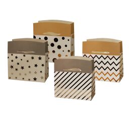 IMP taška - box střední zlatá, stř. /12/