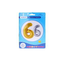 Balonky nafukovací ve tvaru čísla 6