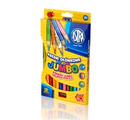 ASTRA Jumbo pastelky 12 ks Rainbow