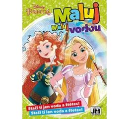Omalovánky A5 maluj vodou Princezny