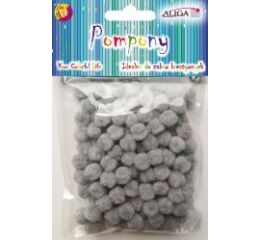 Bambule šedé 1 cm 120 ks