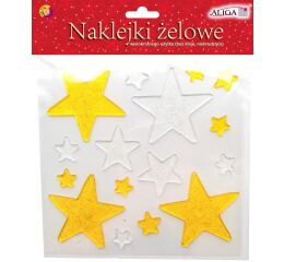 Vánoční gelové samolepky - Hvězdy