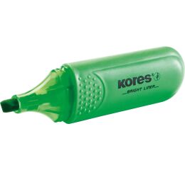 Zvýrazňovač KORES Bright liner zelený
