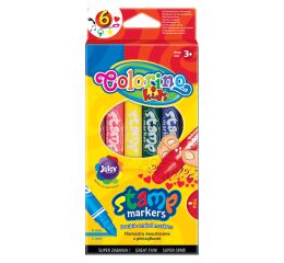 Colorino fixy oboustranné s razítkem 6 barev