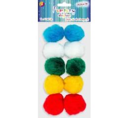 Bambule akrylové barevné 10 ks