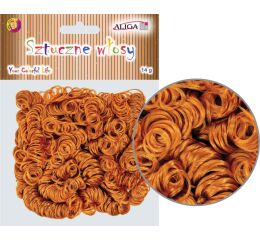 Umělé vlasy pro dekoraci - hnědé