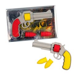 Dekorační pryž - pistole s náboji