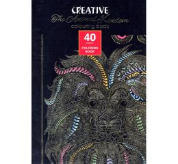 Kreativní omalovánky A4 40 listů Antistresové Zvířata