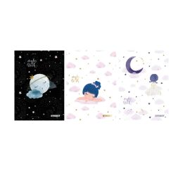 Sešit A4 54 listů Black&Gold linkovaný