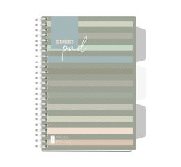 Spirálový blok A5 Street Pad Green