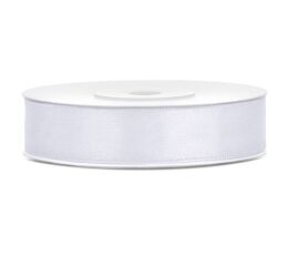 Stuha saténová 15 mm 25 m - bílá