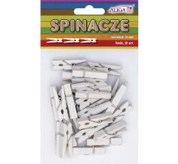 Dřevěné kolíčky bílé 35 mm 25 ks