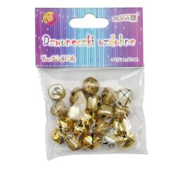 Rolničky zlaté 1,5 cm 20 ks