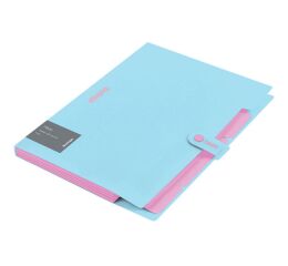 Desky s klipem Berlingo Haze modré A4