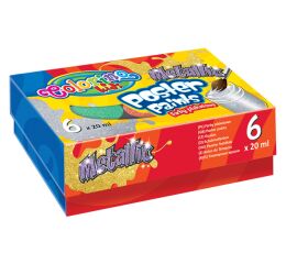 Colorino temperové barvy METALICKÉ 6 barev