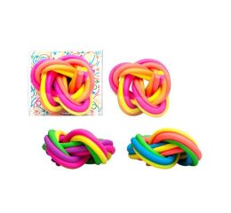 Dekorační pryž - dlouhý barevný pletenec