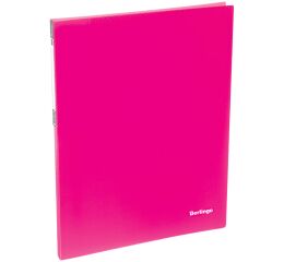 Pořadač Berlingo Neon růžový - A4 pružinová rychlosvorka
