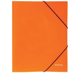 Desky s gumou Berlingo Neon oranžové A4