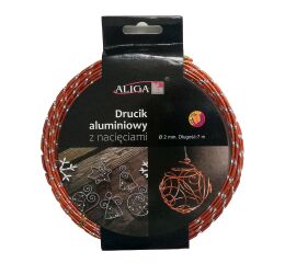 Drátek hliníkový s nářezem měděný 2 mm x 7 m