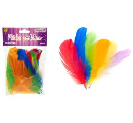 Peříčka dekorační mix 50ks