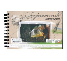 Skicák v deskách  černý p A5/120l 80g SP