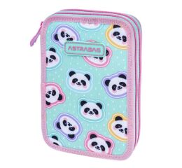 Penál 2 zipy Minty Pandas - prázdný