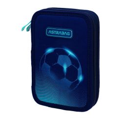 Penál 2 zipy Football light - prázdný