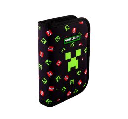Penál 1 zip Minecraft  TNT - prázdný, 1 zip, 1 klopa