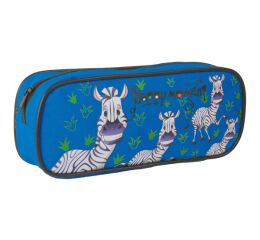 Pouzdro Zebra - modré,zelené