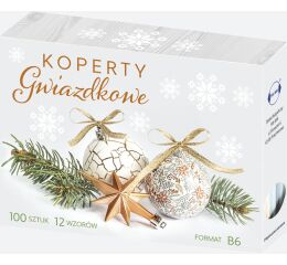 Vánoční obálka B6 mix