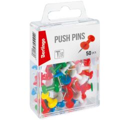 Kancelářské připínáčky Berlingo - barevné