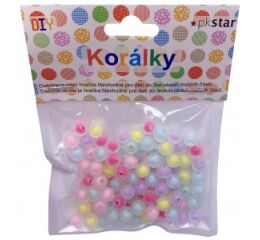 Korálky 8 mm 100 ks mix