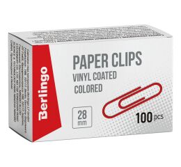 Kancelářské sponky 28 mm Berlingo - barevné