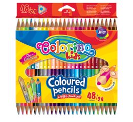 Colorino pastelky dvoubarevné Trio 48 barev