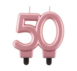 Dortová svíčka č. 50 starorůžová