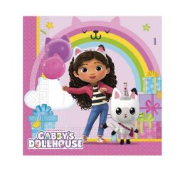 Ubrousky 33 x 33 cm 20 ks Gabby´s Dollhouse